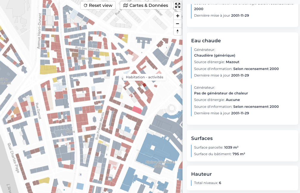 Interface bâtiments